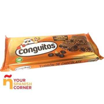 TURRON de chocolate con conguitos  (CONGUITOS) 250gr.