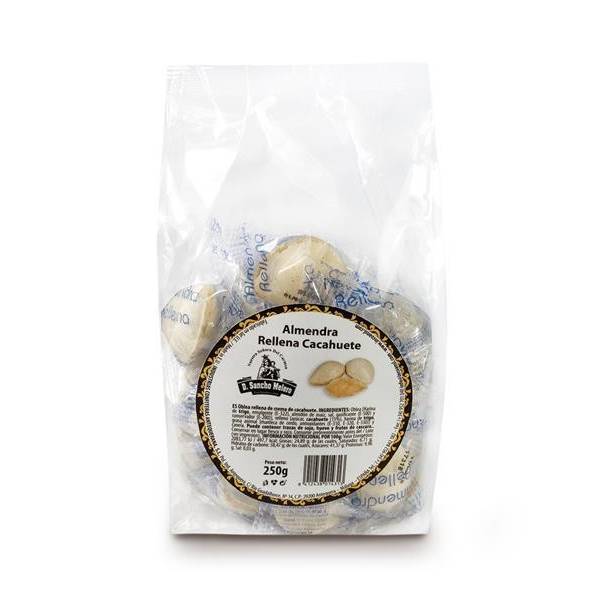Almendra Rellena Cacahuetes D. Sancho Melero 250gr. Almendra Rellena Cacahuetes D. Sancho Melero 250gr.