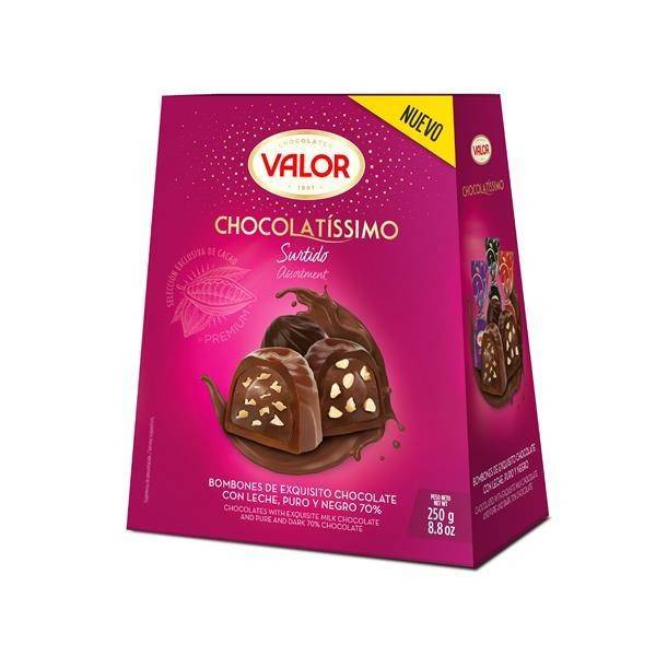 Bombón Chocolatíssimo VALOR 250gr. Bombón Chocolatíssimo VALOR 250gr.