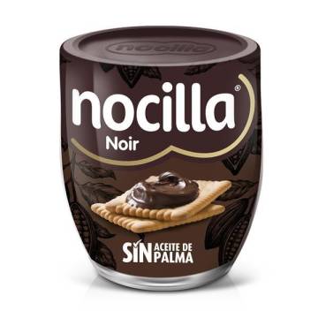 Crema de cacao con avellanas Noir NOCILLA 180g.