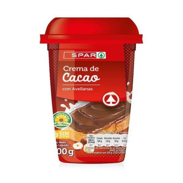 Crema de Cacao con Avellanas SPAR 500 gr.