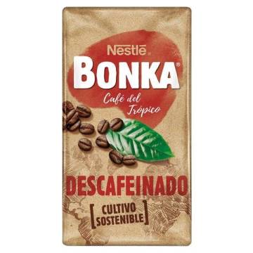 Decaffeinated ground coffee BONKA 250g.