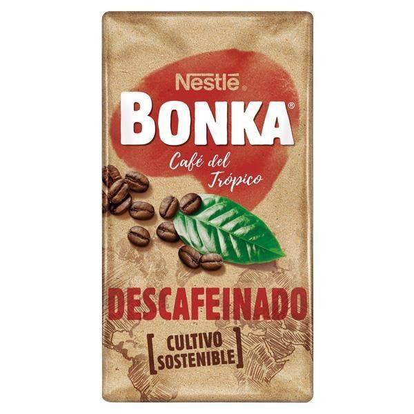 Decaffeinated ground coffee BONKA 250g.