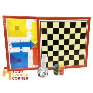 PARCHEESI AND DRAUGHTS BOARD