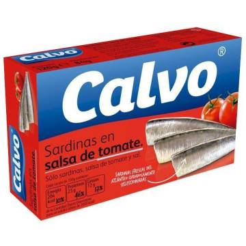 Sardines in tomato oil CALVO 120g.