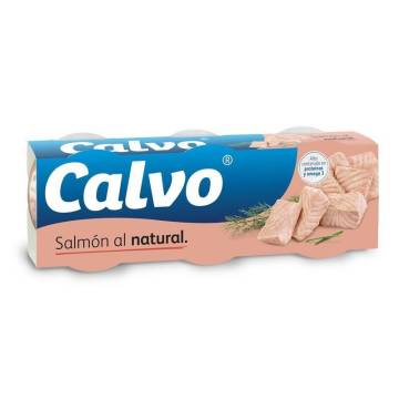 Salmón al natural CALVO 3x80g.
