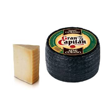 Half semi-cured cheese GRAN CAPITÁN approx. 1.5kg.