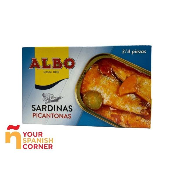 Spicy sardines ALBO 120g.
