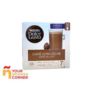 Café descafeinado al agua en cápsulas Carrefour compatible con Dolce Gusto  30 unidades de 7 g.