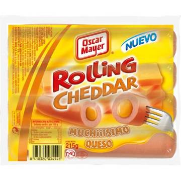 Rolling Cheddar sausages OSCAR MAYER 215g.