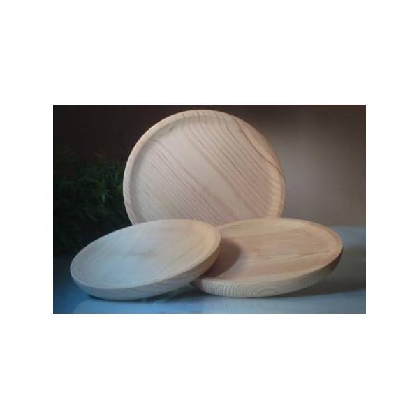 Salad Plates Cheese Octopus Wooden Plates Ruibal Pack of 12 Ø 18 cm 